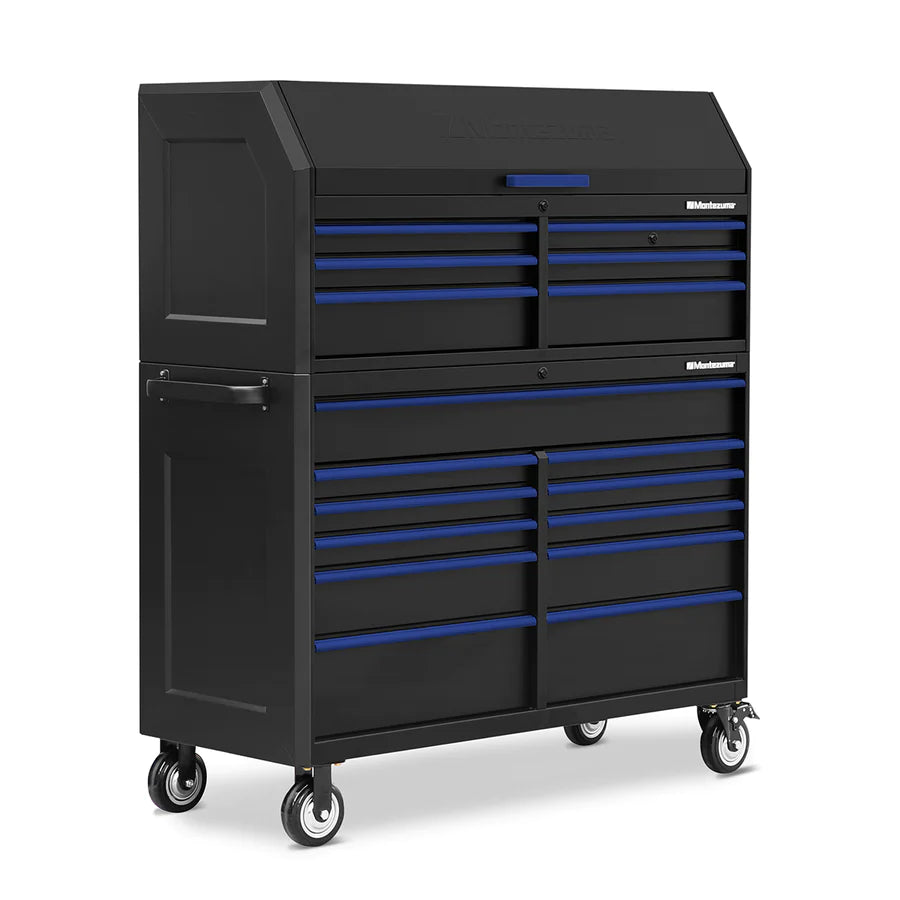 BKM562411TC 56 x 24 in. 11-Drawer Tool Cabinet combo with chest right, closed