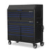 Montezuma 56 x 24 in. 17-Drawer Tool Chest and Cabinet Combo left, closed