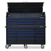 BKM722010CH 72 x 20 in. 10-Drawer Tool Chest combo with cabinet, front, open