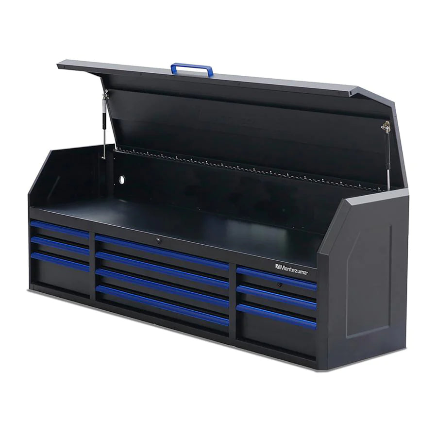 BKM722010CH 72 x 20 in. 10-Drawer Tool Chest left, open