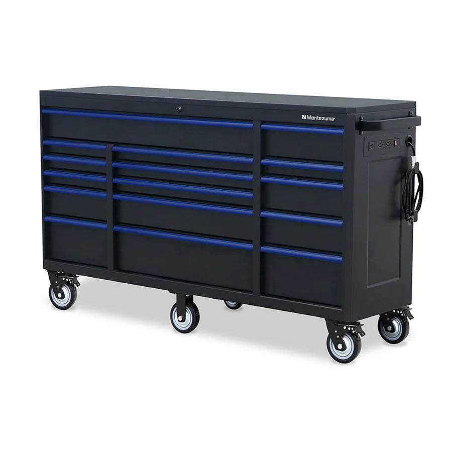 BKM722016TC 72 x 20 in. 16-Drawer Tool Cabinet left