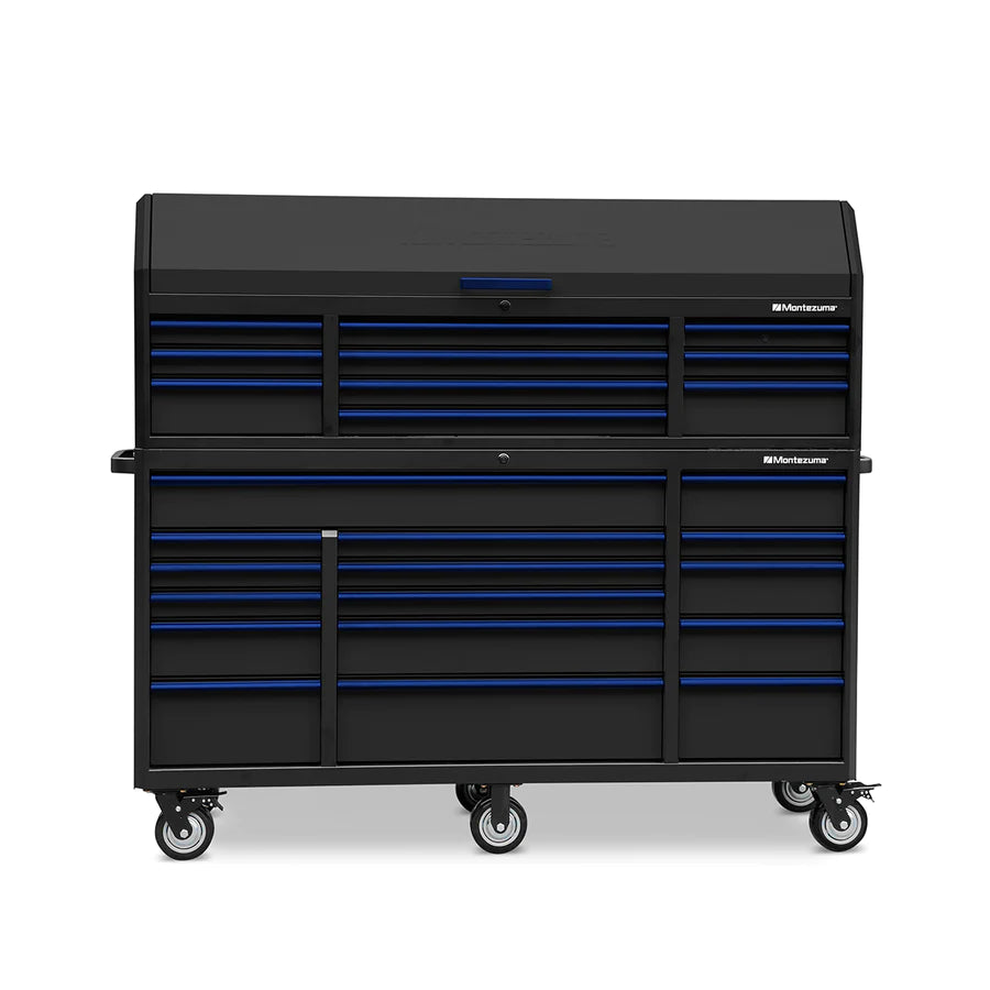 BKM722410CH 72 x 24 in. 10-Drawer Tool Chest with tool cabinet front, closed