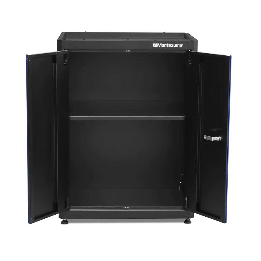 BKMG3024STBC 2-Door Stacking Cabinet front, open