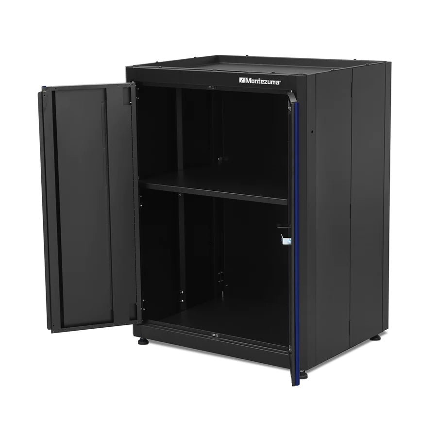 BKMG3024STBC 2-Door Stacking Cabinet left, open