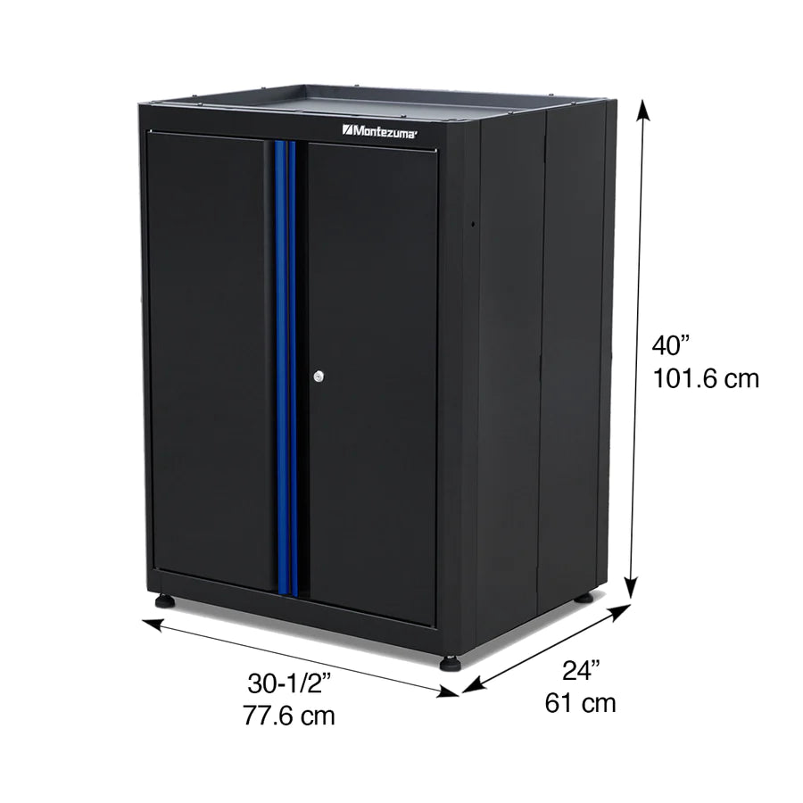 BKMG3024STBC 2-Door Stacking Cabinet measurements