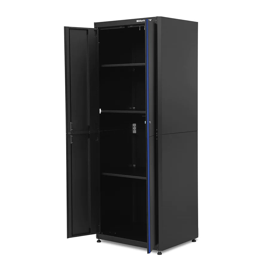 BKMG3024TBC 2-Door Tall Cabinet left, open