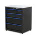 Montezuma Workstation Cabinet Combo Set - Option 3 - 4-drawer base cabinet