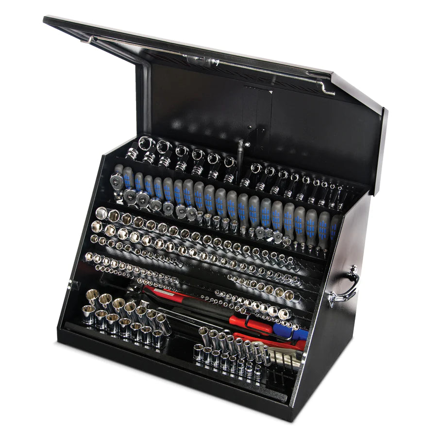 LA400B toolbox black open with tools