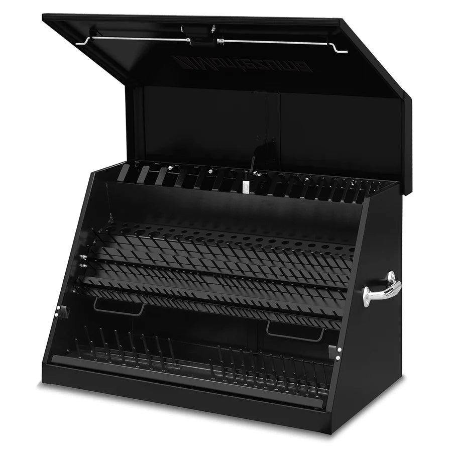 LA400B toolbox black open, empty