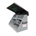 ME300-BLG Black and Gray Toolbox open, side