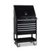 Montezuma 30 X 15 in. Steel Triangle® Toolbox and 30 in. 5-Drawer Utility Cart Combo right, closed