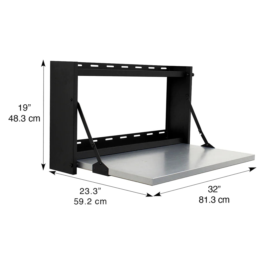 Montezuma Fold Down Workstation - Measurements