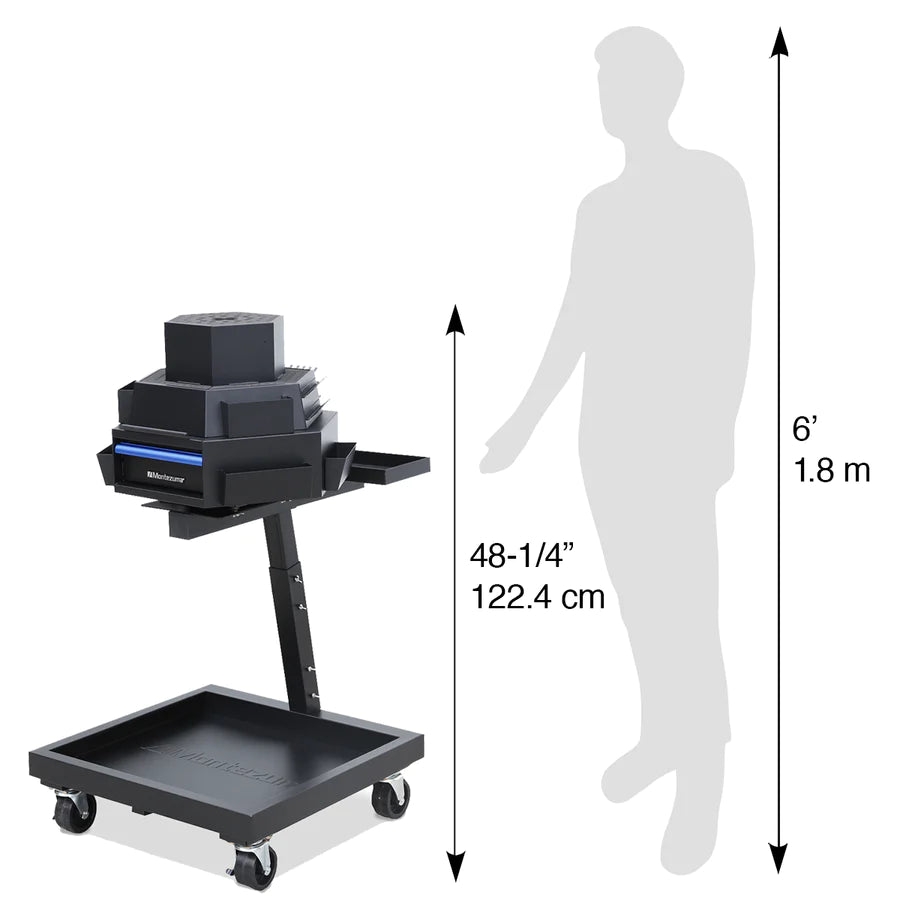 MRTC2623B Mobile Revolving Tool Cart height comparison