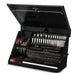 XL450-BB black toolbox with black accents open